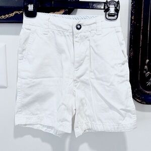 Boys white dress shorts
